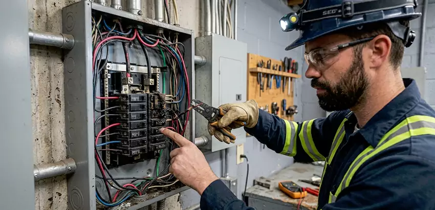 Breaker Box Short Circuit Repair in Billerica