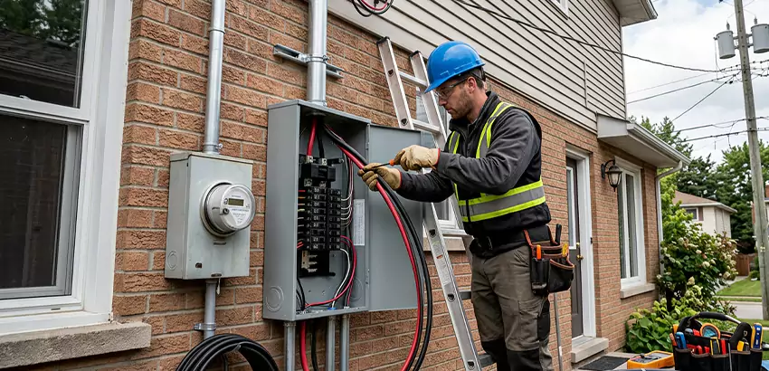 Outdoor Subpanel Installation in Billerica